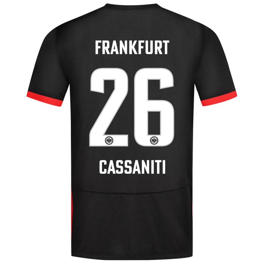 Hombre Fútbol Camiseta Nino Cassaniti #26 Negro 2ª Equipación 2024/25