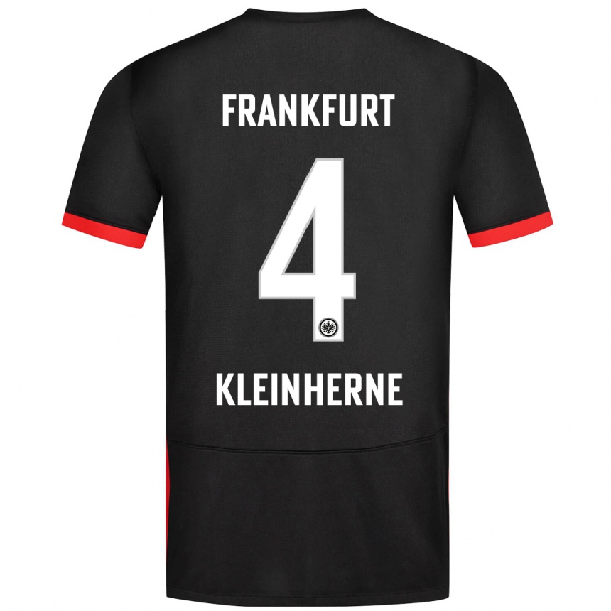 Hombre Fútbol Camiseta Sophia Kleinherne #4 Negro 2ª Equipación 2024/25