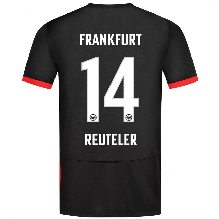 Hombre Fútbol Camiseta Geraldine Reuteler #14 Negro 2ª Equipación 2024/25