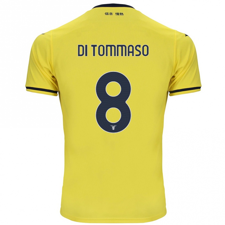 Hombre Fútbol Camiseta Leonardo Di Tommaso #8 Amarillo 2ª Equipación 2024/25