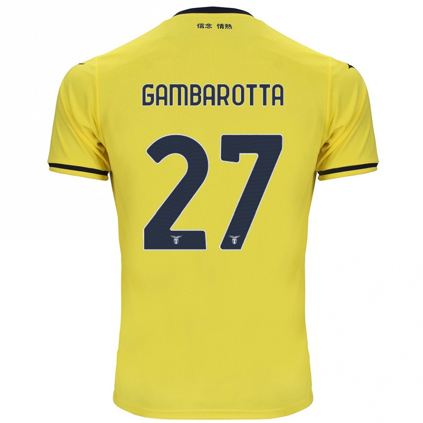 Hombre Fútbol Camiseta Margot Gambarotta #27 Amarillo 2ª Equipación 2024/25