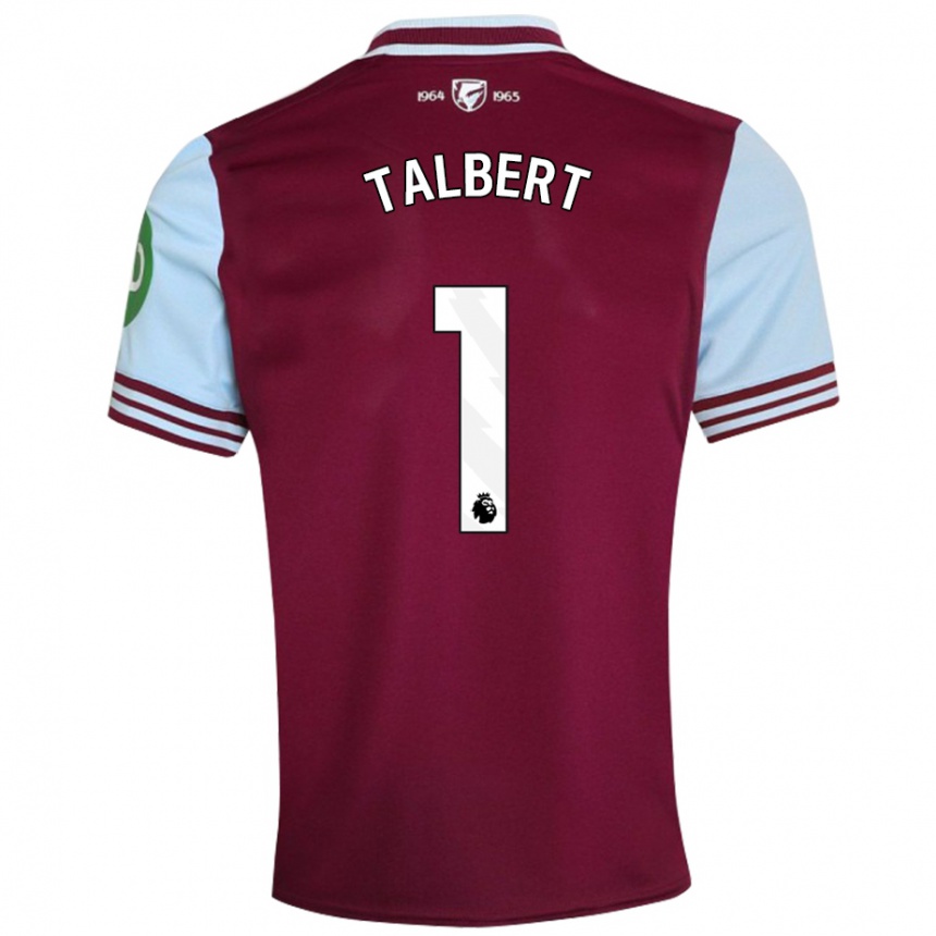 Mujer Fútbol Camiseta Katelin Talbert #1 Rojo Oscuro 1ª Equipación 2024/25