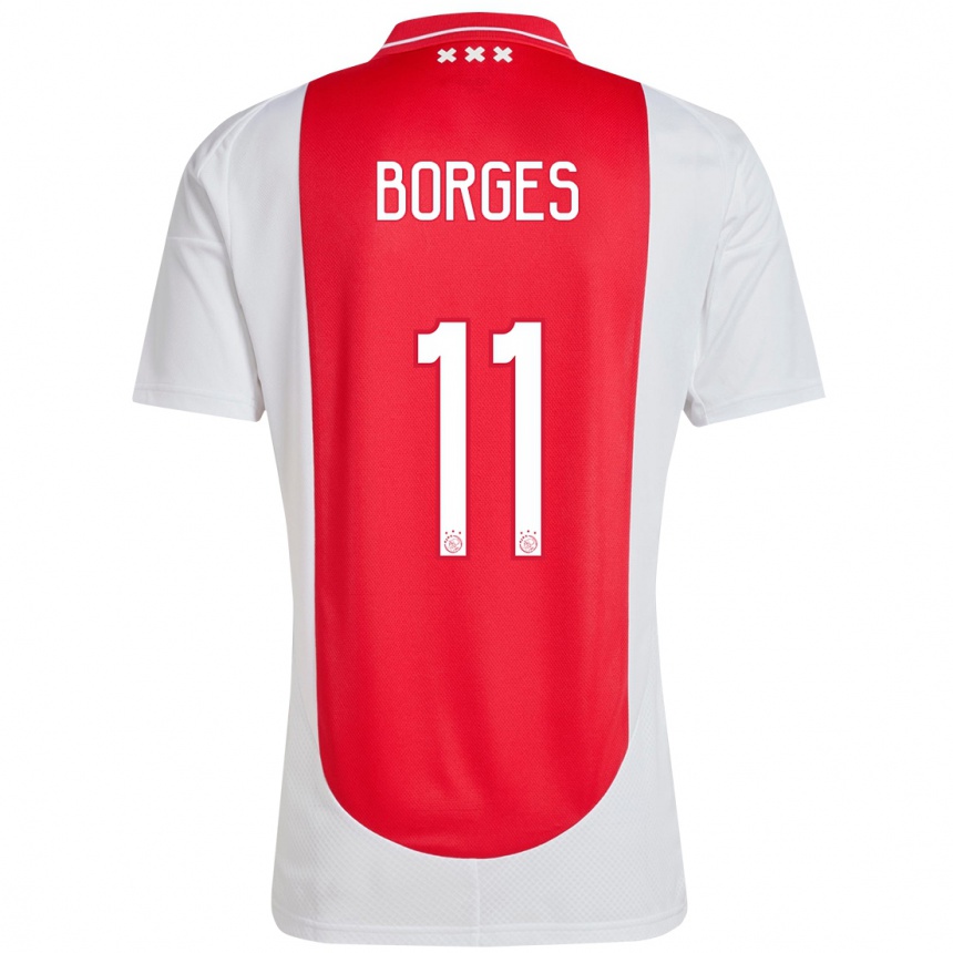 Mujer Fútbol Camiseta Carlos Forbs #11 Rojo Blanco 1ª Equipación 2024/25