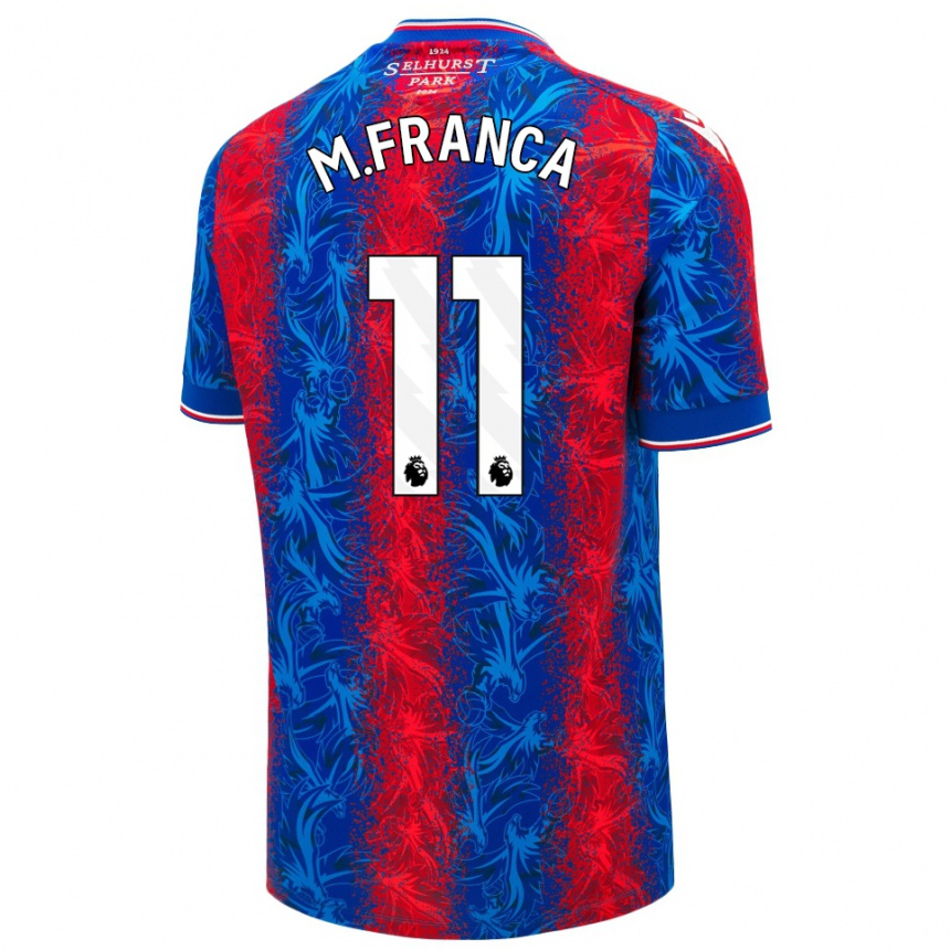 Mujer Fútbol Camiseta Matheus França #11 Rayas Rojas Y Azules 1ª Equipación 2024/25