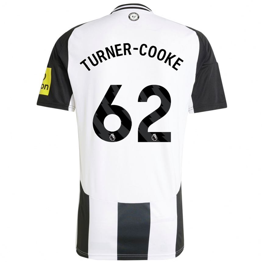 Mujer Fútbol Camiseta Jay Turner-Cooke #62 Blanco Negro 1ª Equipación 2024/25