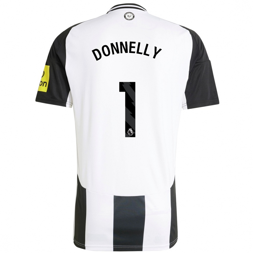 Mujer Fútbol Camiseta Grace Donnelly #1 Blanco Negro 1ª Equipación 2024/25