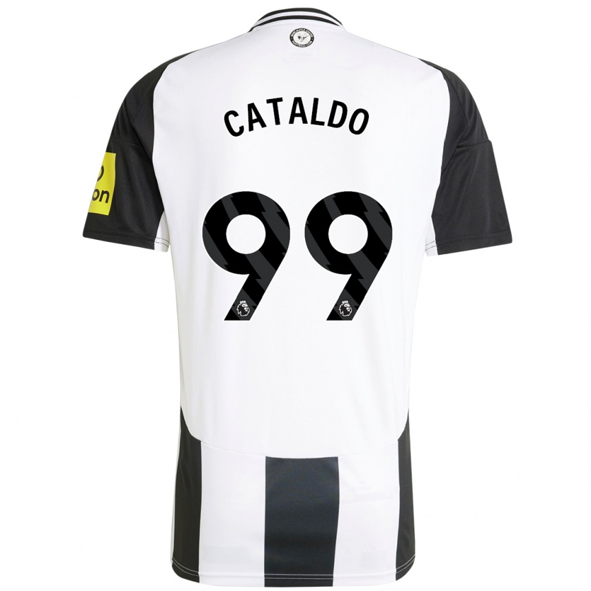 Mujer Fútbol Camiseta Lia Cataldo #99 Blanco Negro 1ª Equipación 2024/25