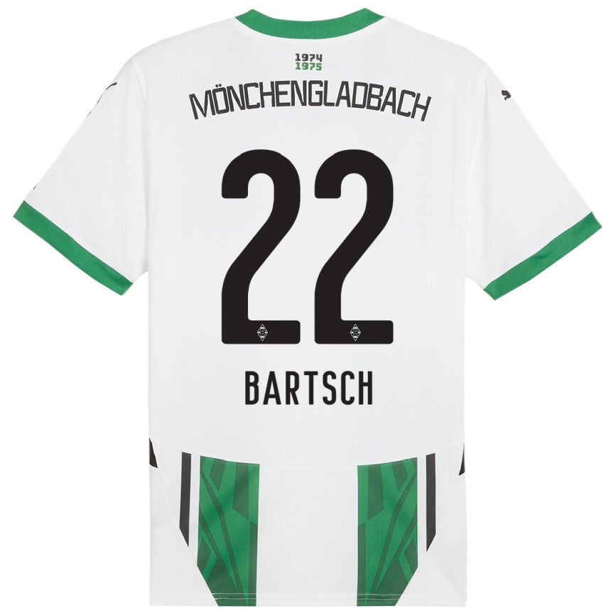 Mujer Fútbol Camiseta Kristina Bartsch #22 Blanco Verde 1ª Equipación 2024/25