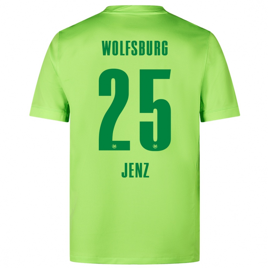 Mujer Fútbol Camiseta Moritz Jenz #25 Verde Fluorescente 1ª Equipación 2024/25