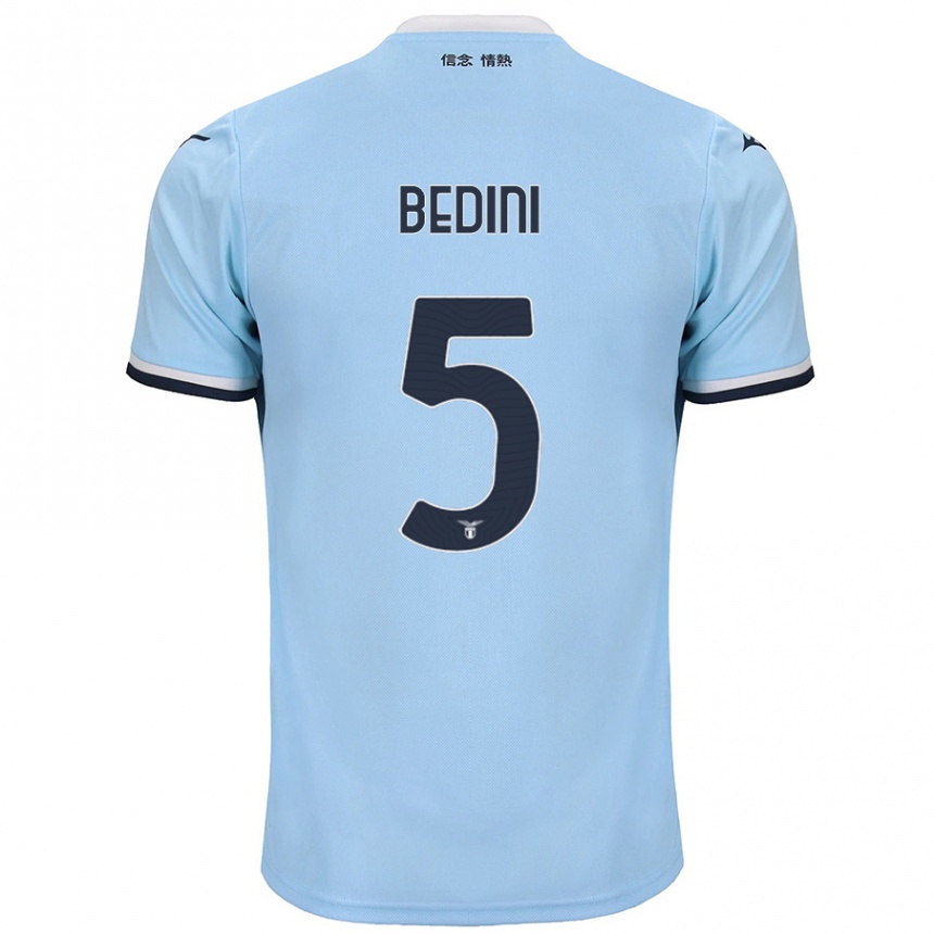 Mujer Fútbol Camiseta Filippo Bedini #5 Azul 1ª Equipación 2024/25