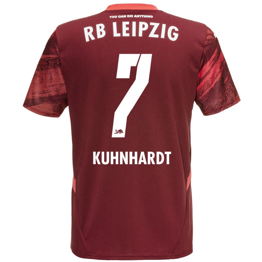 Mujer Fútbol Camiseta Paul Kühnhardt #7 Borgoña 2ª Equipación 2024/25