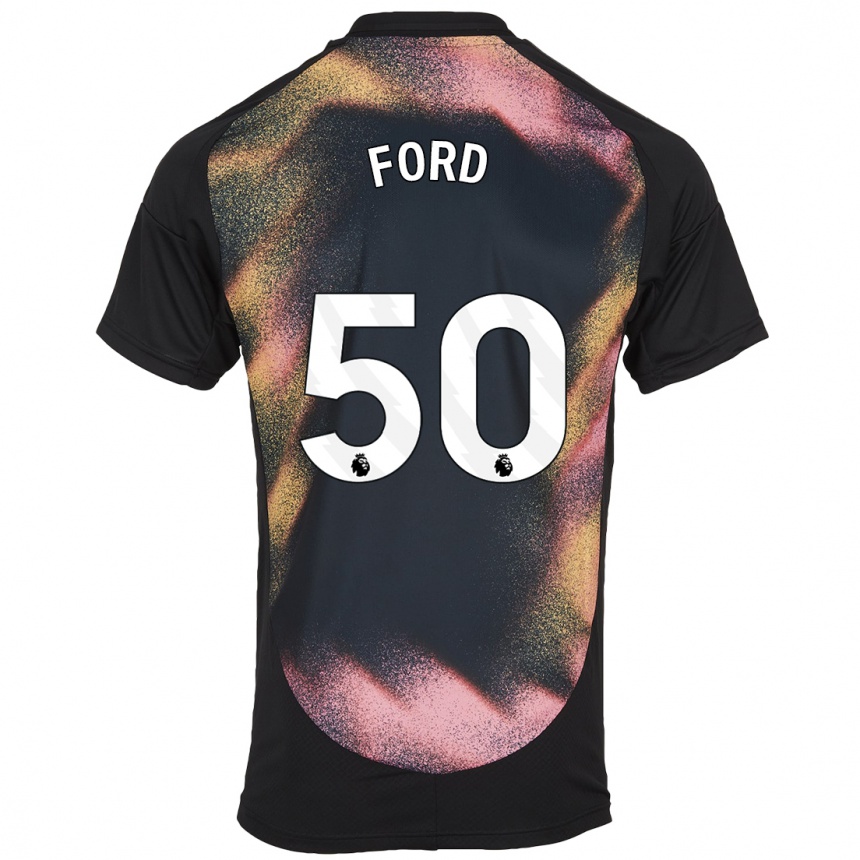 Mujer Fútbol Camiseta Harvey Godsmark-Ford #50 Negro Blanco 2ª Equipación 2024/25