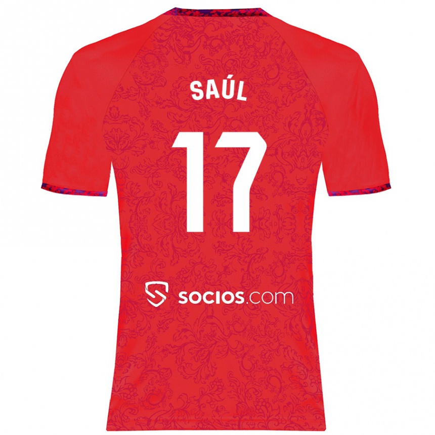 Mujer Fútbol Camiseta Saul Niguez #17 Rojo 2ª Equipación 2024/25