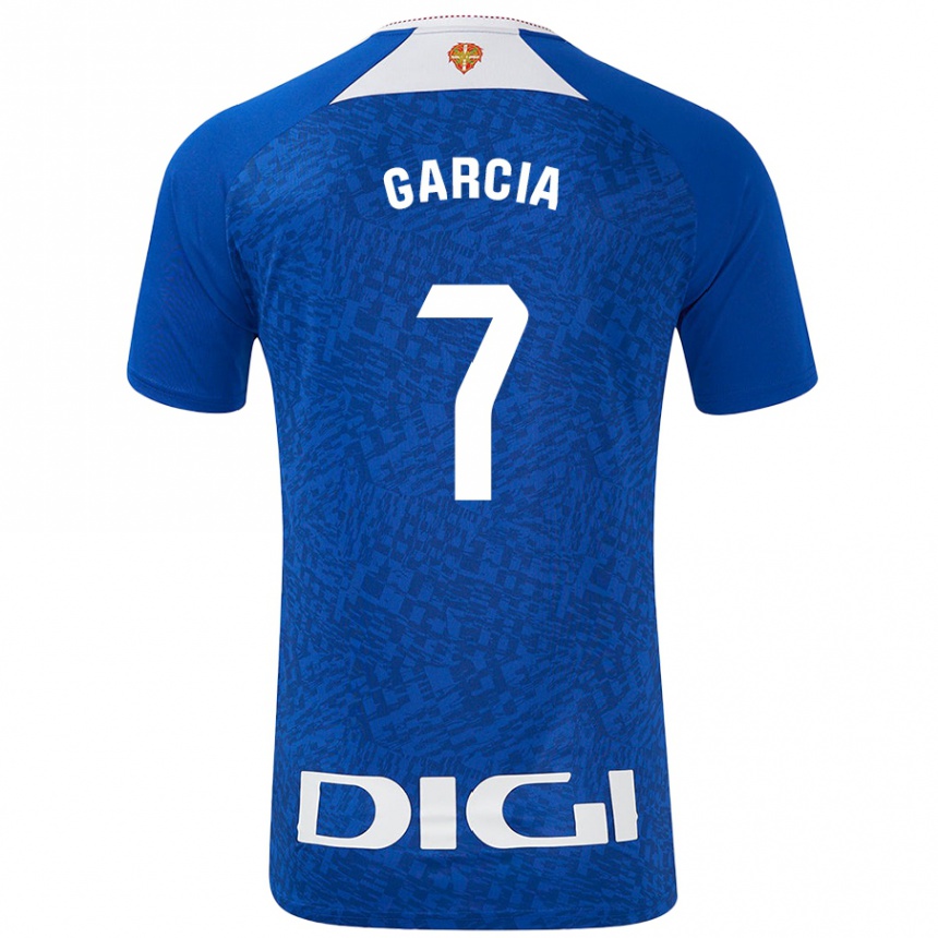 Mujer Fútbol Camiseta Nahikari García #7 Azul Real 2ª Equipación 2024/25