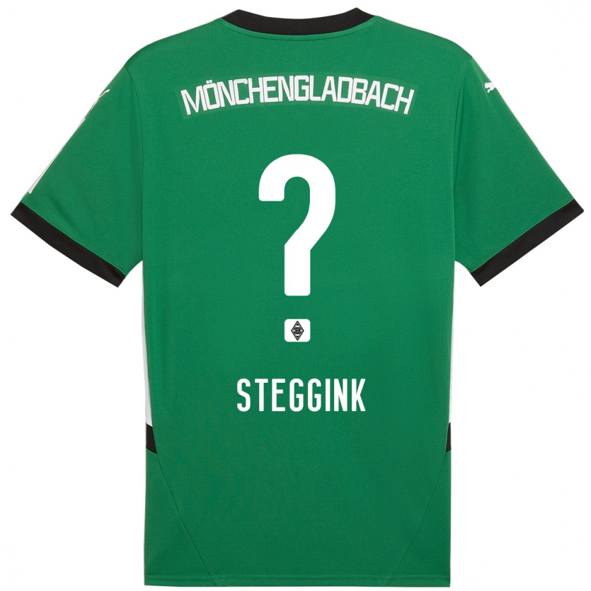 Mujer Fútbol Camiseta Lennart Steggink #0 Verde Blanco 2ª Equipación 2024/25