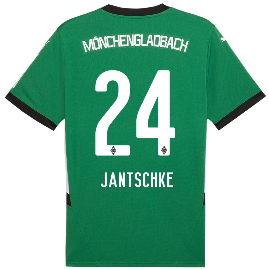 Mujer Fútbol Camiseta Tony Jantschke #24 Verde Blanco 2ª Equipación 2024/25