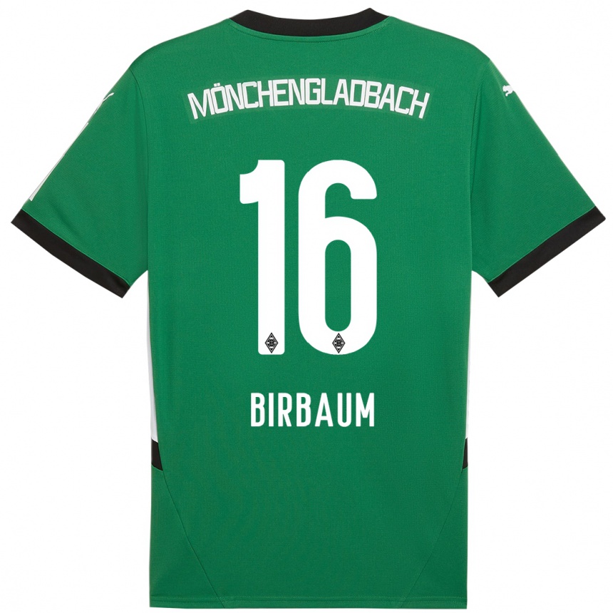 Mujer Fútbol Camiseta Anne Birbaum #16 Verde Blanco 2ª Equipación 2024/25