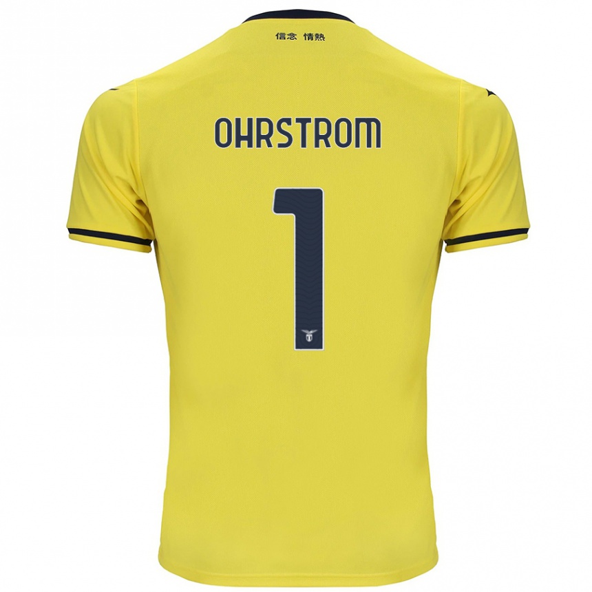 Mujer Fútbol Camiseta Stephanie Ohrstrom #1 Amarillo 2ª Equipación 2024/25