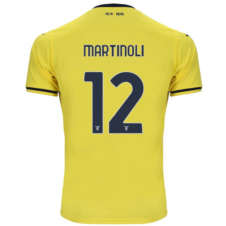 Mujer Fútbol Camiseta Elettra Martinoli #12 Amarillo 2ª Equipación 2024/25