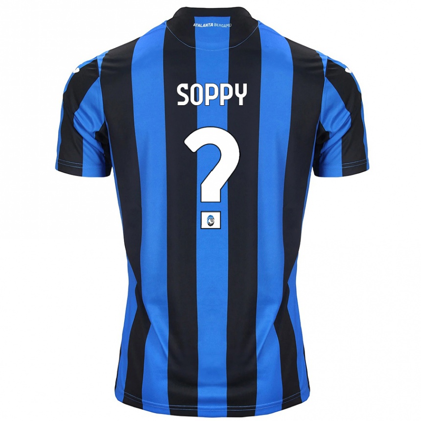 Niño Fútbol Camiseta Brandon Soppy #0 Azul Negro 1ª Equipación 2024/25