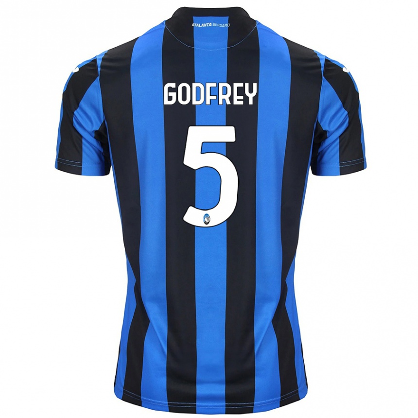 Niño Fútbol Camiseta Ben Godfrey #5 Azul Negro 1ª Equipación 2024/25