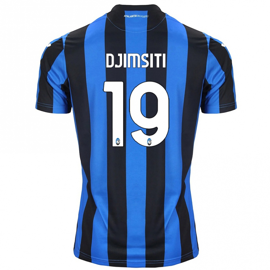 Niño Fútbol Camiseta Berat Djimsiti #19 Azul Negro 1ª Equipación 2024/25