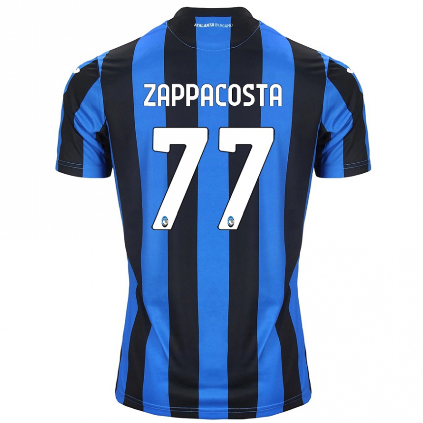 Niño Fútbol Camiseta Davide Zappacosta #77 Azul Negro 1ª Equipación 2024/25