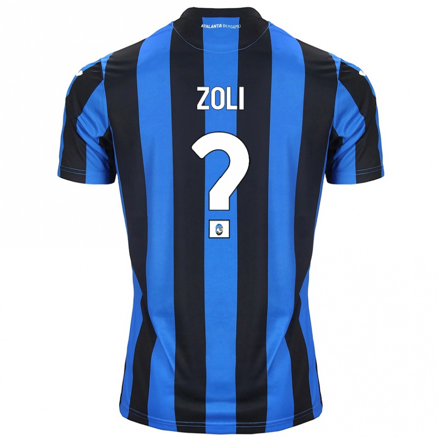 Niño Fútbol Camiseta Jacopo Zoli #0 Azul Negro 1ª Equipación 2024/25