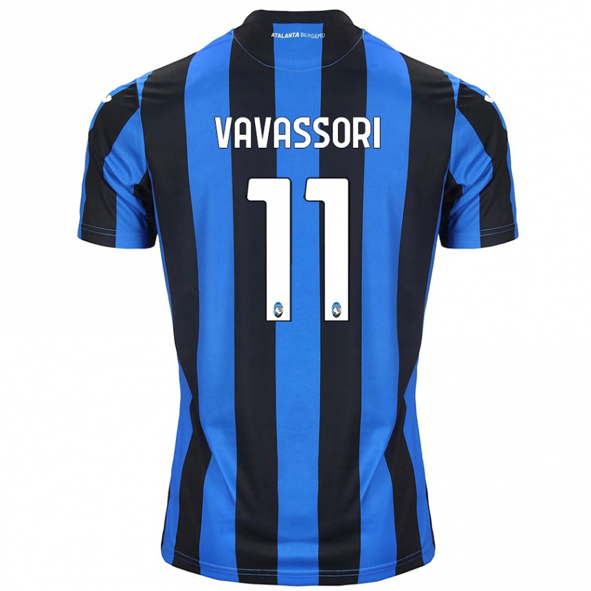 Niño Fútbol Camiseta Dominic Vavassori #11 Azul Negro 1ª Equipación 2024/25