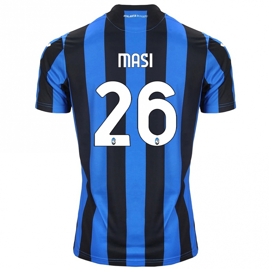 Niño Fútbol Camiseta Alberto Masi #26 Azul Negro 1ª Equipación 2024/25