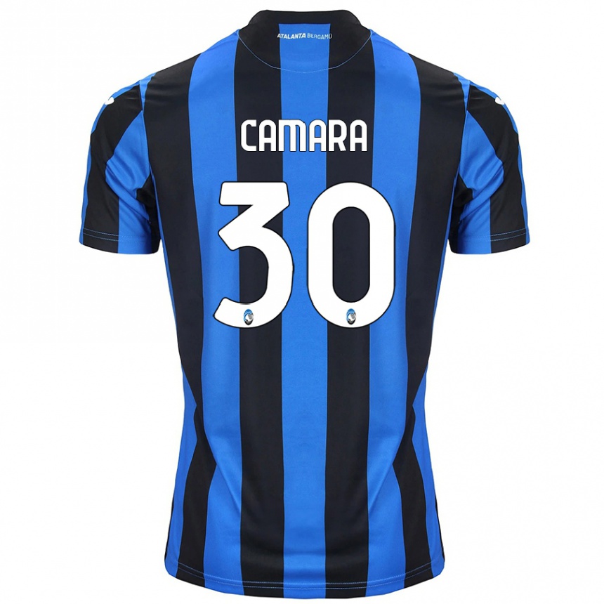 Niño Fútbol Camiseta Henry Camara #30 Azul Negro 1ª Equipación 2024/25