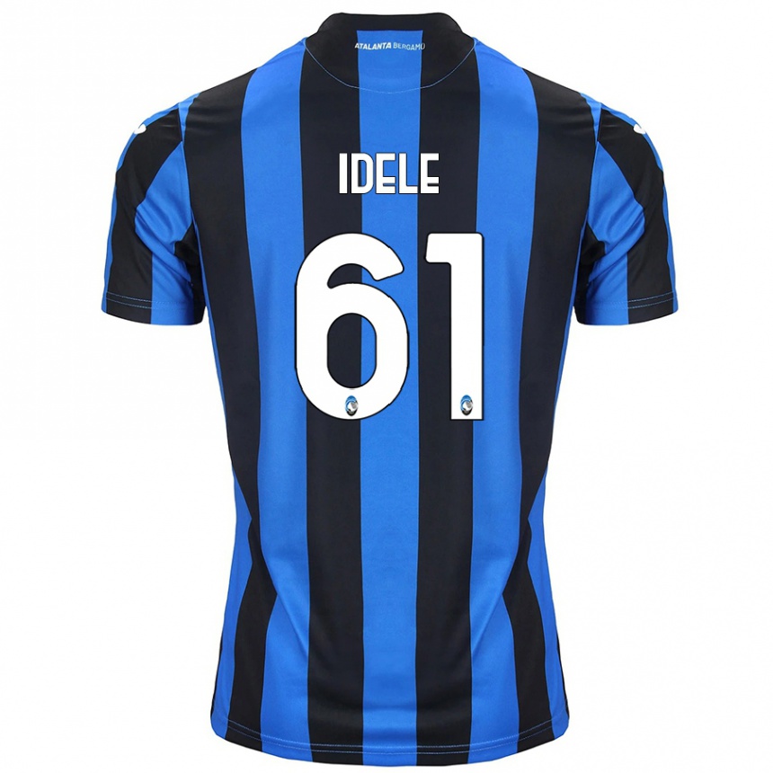 Niño Fútbol Camiseta Javison Idele #61 Azul Negro 1ª Equipación 2024/25