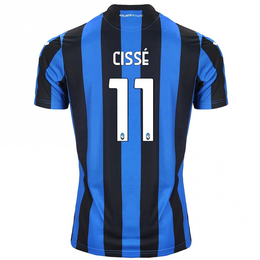 Niño Fútbol Camiseta Moustapha Cissé #11 Azul Negro 1ª Equipación 2024/25