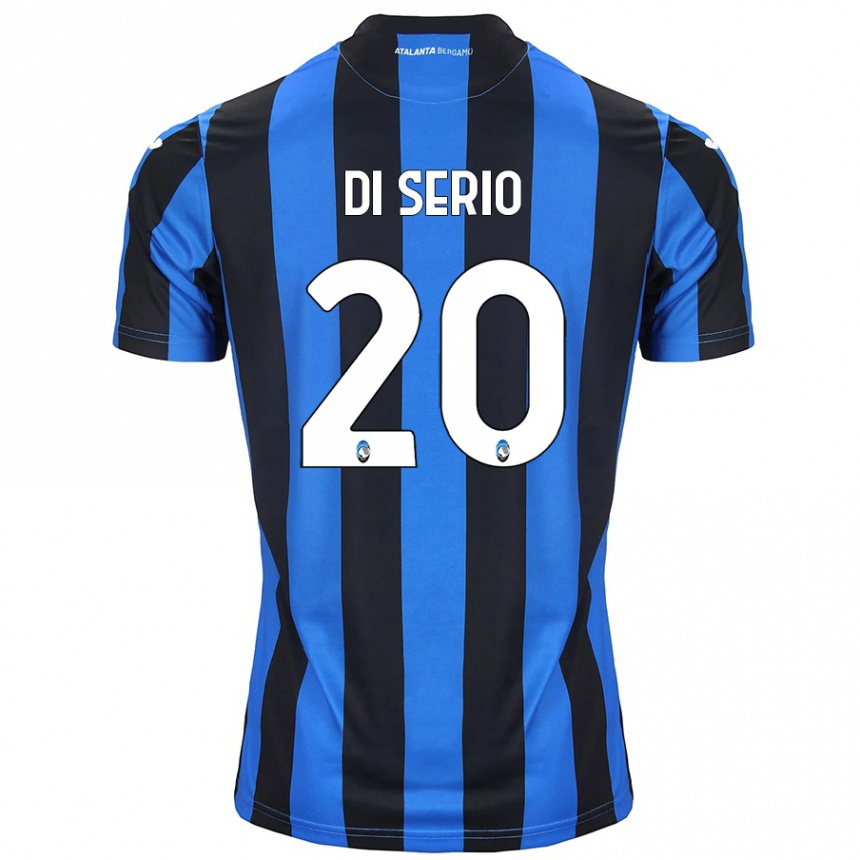 Niño Fútbol Camiseta Giuseppe Di Serio #20 Azul Negro 1ª Equipación 2024/25