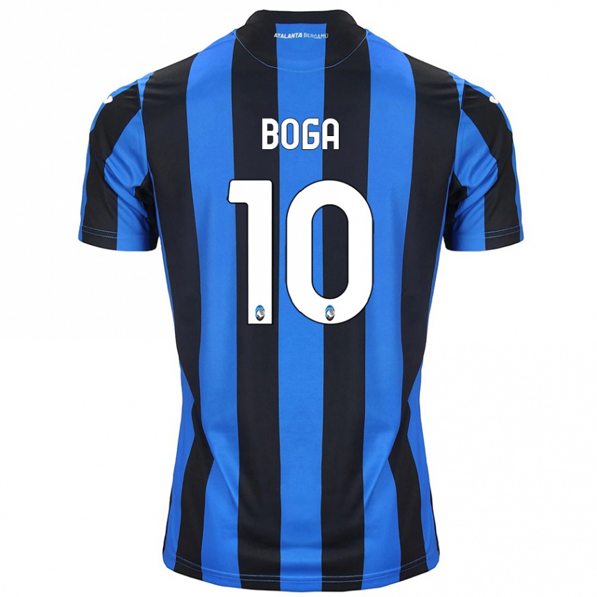 Niño Fútbol Camiseta Jeremie Boga #10 Azul Negro 1ª Equipación 2024/25