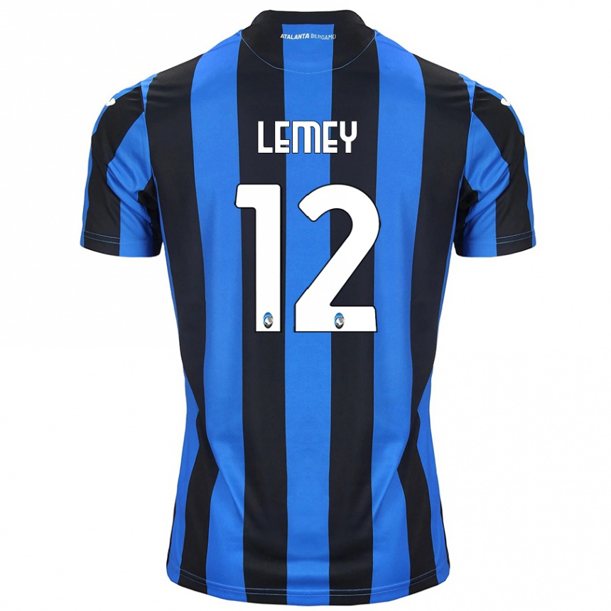 Niño Fútbol Camiseta Diede Lemey #12 Azul Negro 1ª Equipación 2024/25