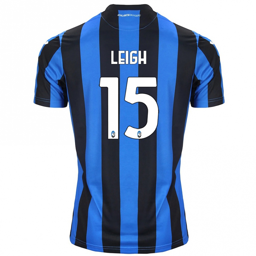 Niño Fútbol Camiseta Adrienne Leigh #15 Azul Negro 1ª Equipación 2024/25