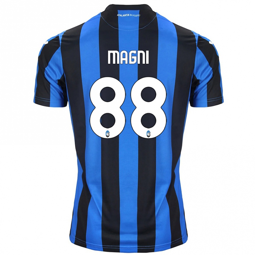 Niño Fútbol Camiseta Gloria Magni #88 Azul Negro 1ª Equipación 2024/25