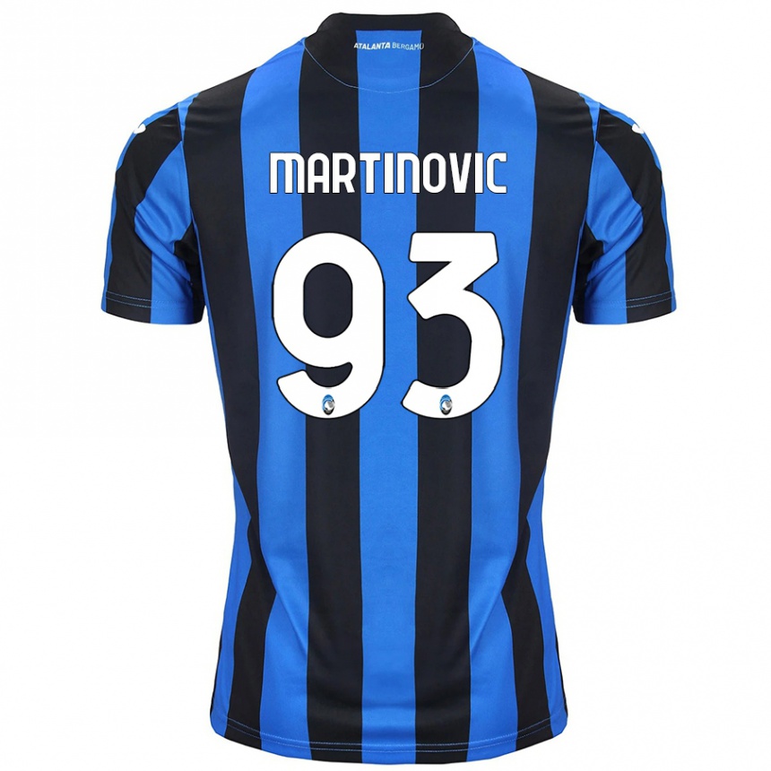 Niño Fútbol Camiseta Melania Martinovic #93 Azul Negro 1ª Equipación 2024/25