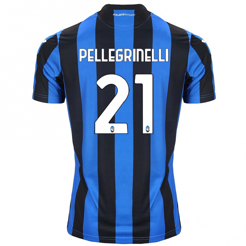 Niño Fútbol Camiseta Giorgia Pellegrinelli #21 Azul Negro 1ª Equipación 2024/25