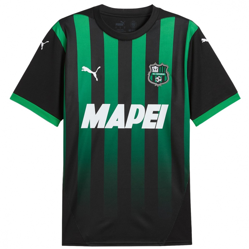 Niño Fútbol Camiseta Giorgia Tudisco #23 Negro Verde Oscuro 1ª Equipación 2024/25