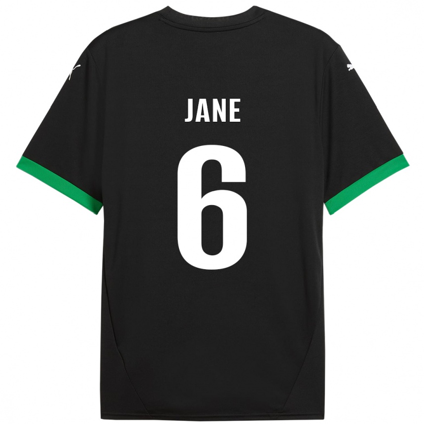 Niño Fútbol Camiseta Refiloe Jane #6 Negro Verde Oscuro 1ª Equipación 2024/25