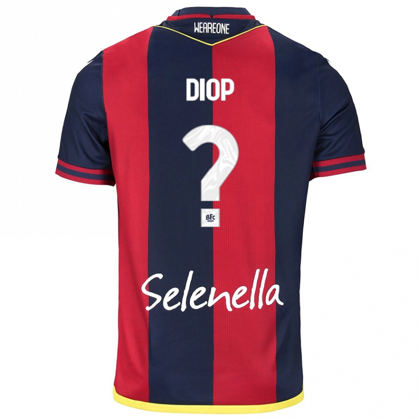 Niño Fútbol Camiseta Saer Diop #0 Rojo Azul Real 1ª Equipación 2024/25