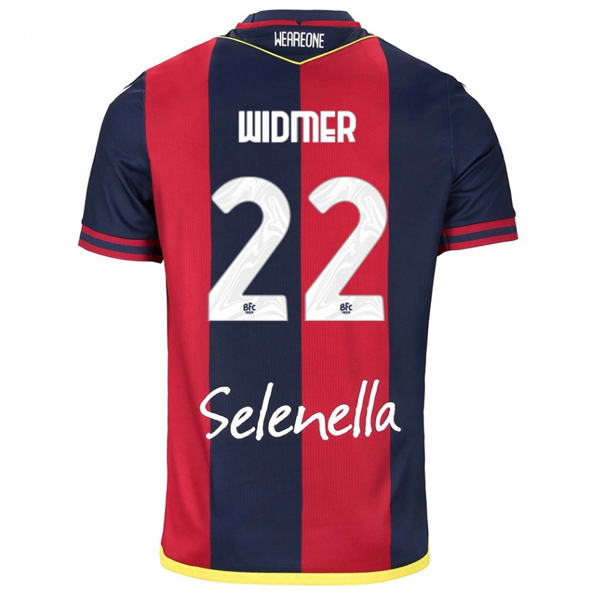 Niño Fútbol Camiseta Renato Widmer D’autilia #22 Rojo Azul Real 1ª Equipación 2024/25