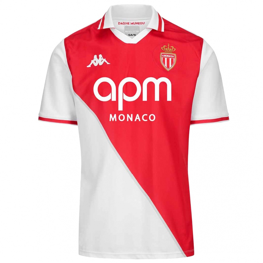 Niño Fútbol Camiseta Denis Zakaria #6 Blanco Rojo 1ª Equipación 2024/25