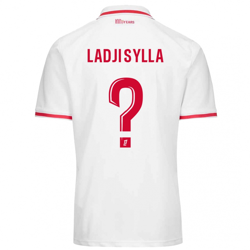 Niño Fútbol Camiseta Ladji Sylla #0 Blanco Rojo 1ª Equipación 2024/25