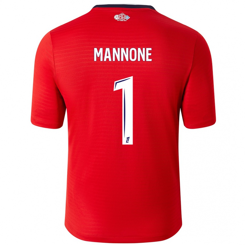 Niño Fútbol Camiseta Vito Mannone #1 Rojo Blanco 1ª Equipación 2024/25