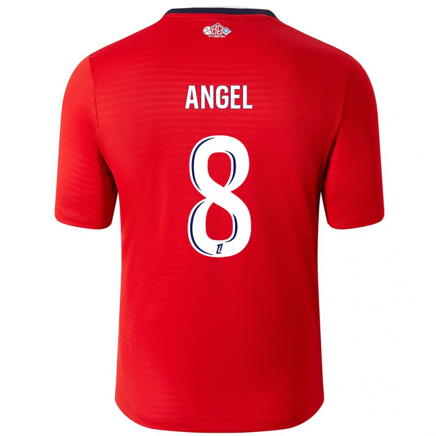 Niño Fútbol Camiseta Angel Gomes #8 Rojo Blanco 1ª Equipación 2024/25