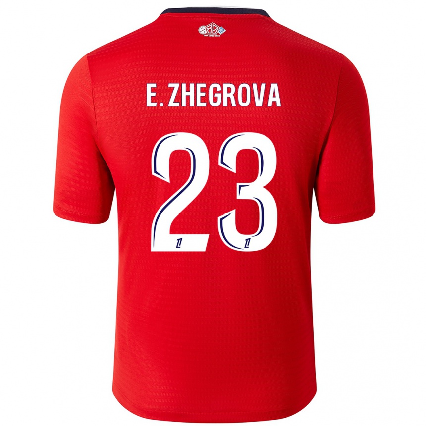 Niño Fútbol Camiseta Edon Zhegrova #23 Rojo Blanco 1ª Equipación 2024/25