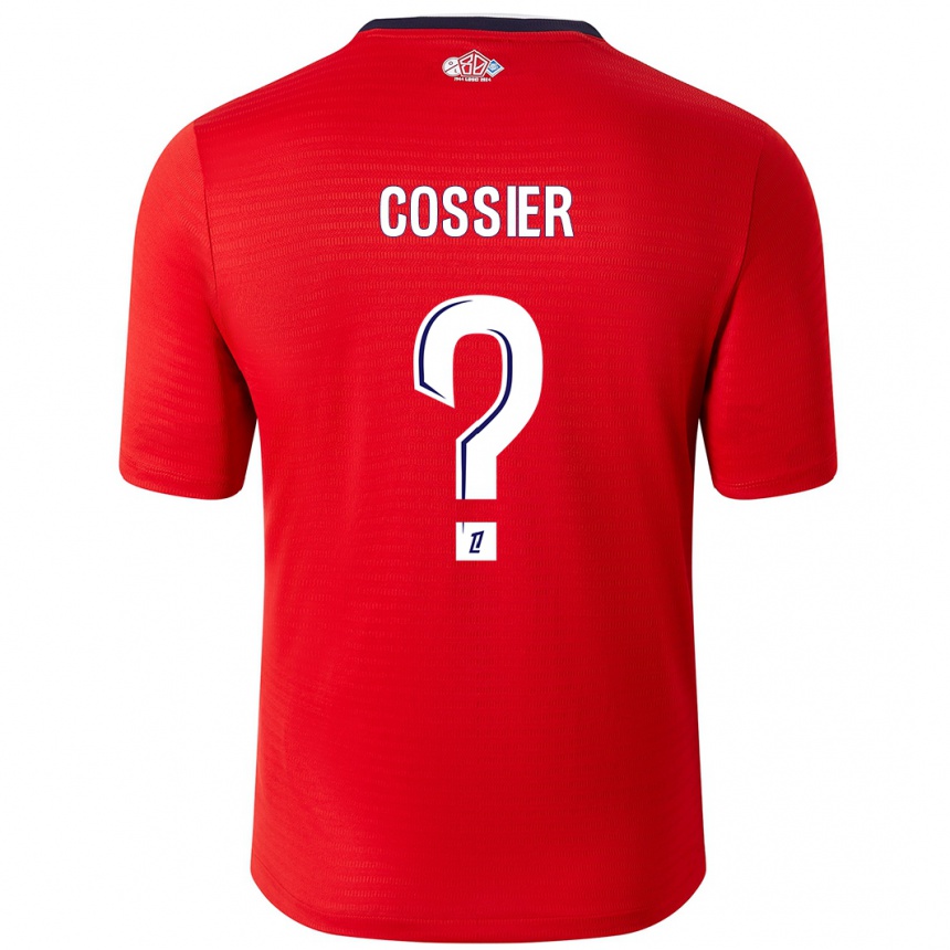 Niño Fútbol Camiseta Isaac Cossier #0 Rojo Blanco 1ª Equipación 2024/25